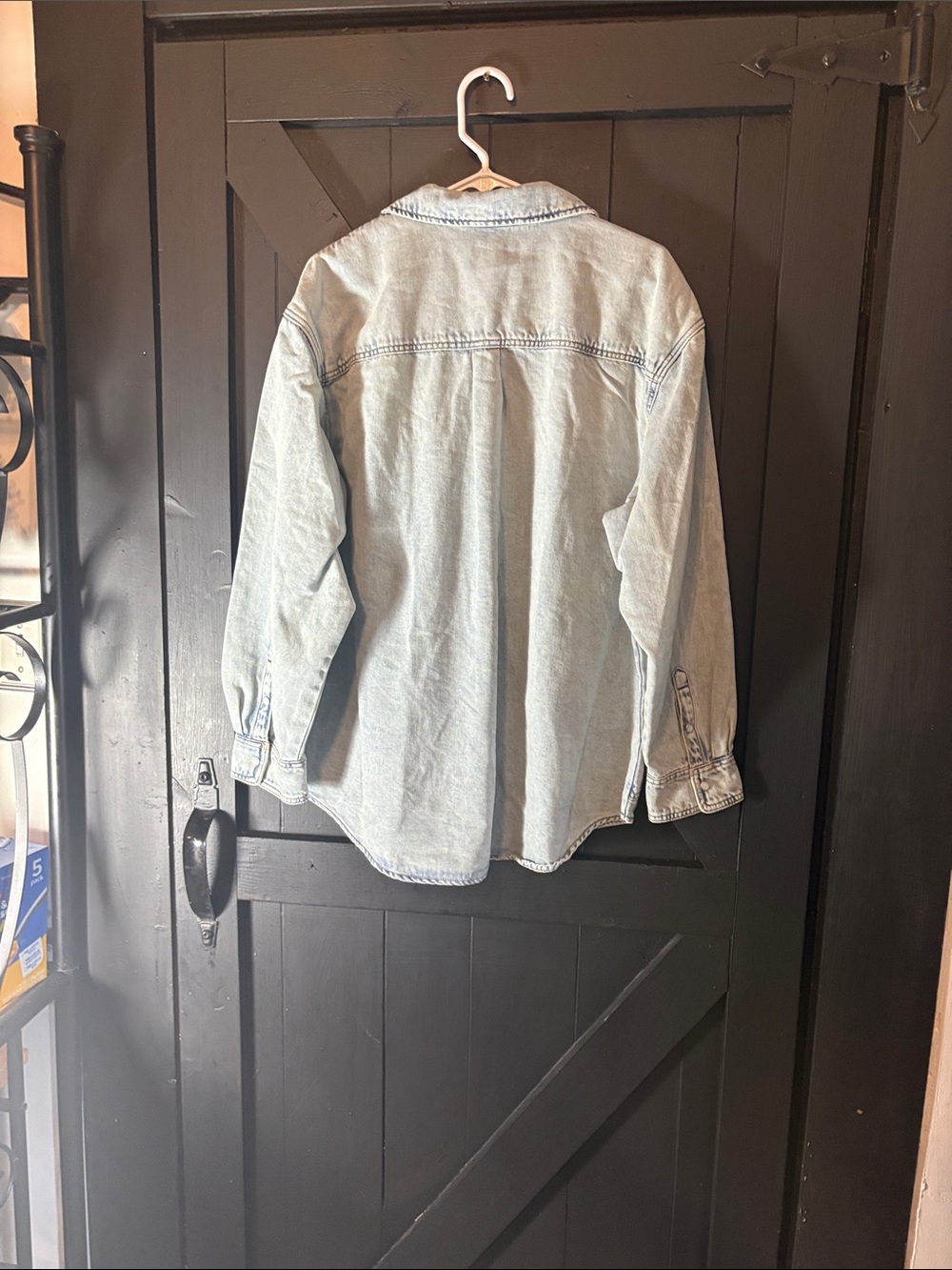 wild fable Light Blue Denim Button-Up Shacket - Picture 6 of 6